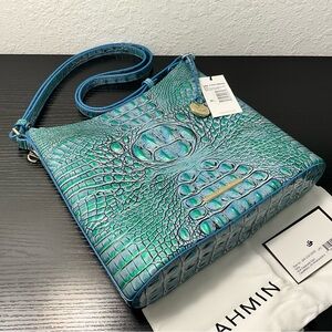 Brahmin Katie MULTI ESPLANADE SOLID W/Leather Eye Medallions NWT